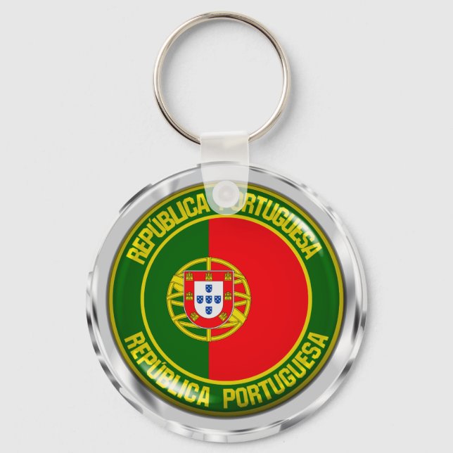 Porte-clés Emblème rond du Portugal (Recto)