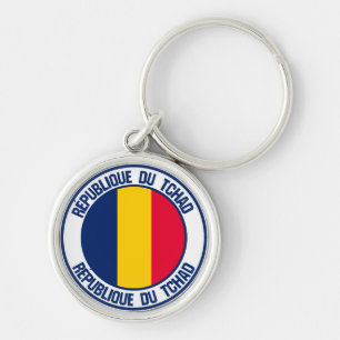 Porte-clés Emblème rond du Tchad