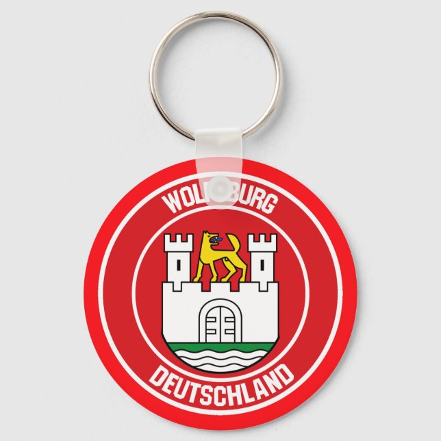 Porte-clés Emblème rond Wolfsburg (Recto)