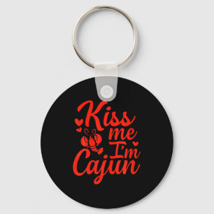 Porte-clés Embrasse Moi Je Suis Cadien Saint Valentin Saint P