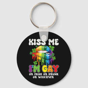Porte-clés Embrassez-Moi Je Suis Gay Ou Irlandais Ou Ivre Lgb