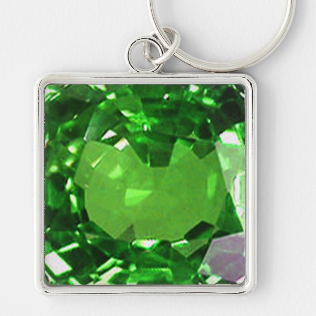 Porte-clés Emerald Gemstone, Porte - clé vert (Devant)