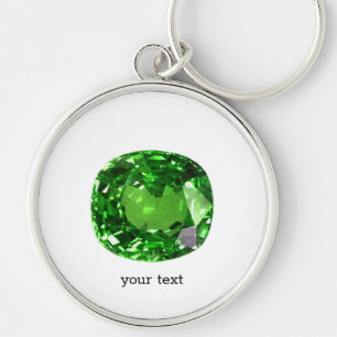Porte-clés Emerald Gemstone, vert