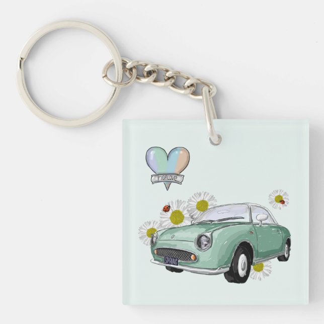 Porte-clés Emerald Green Figaro key chain (Devant)