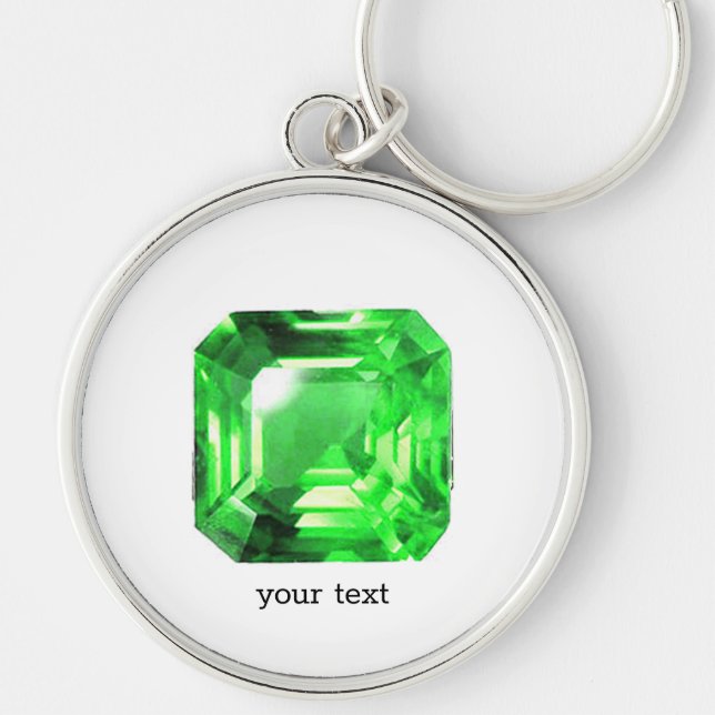 Porte-clés Emerald, vert vif (Devant)