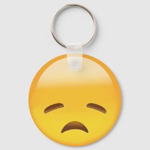 Porte-clés Emoji du visage déçu