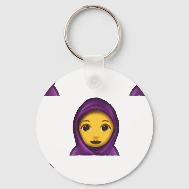Porte-clés emoji hajib (Recto)