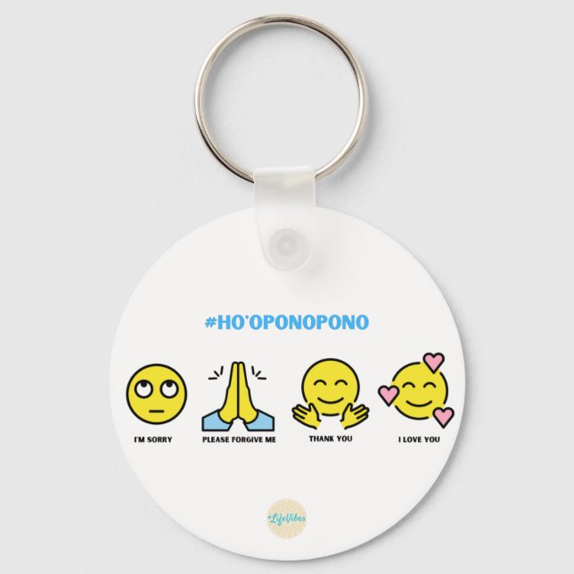 Porte-clés Emoji Ho'oponopono Porte - clé (Recto)
