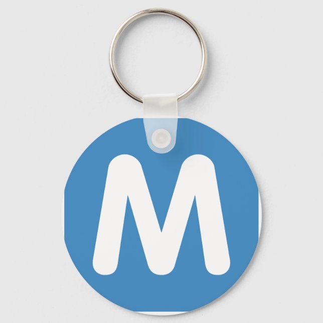 Porte-clés Emoji Twitter - Letter M (Recto)