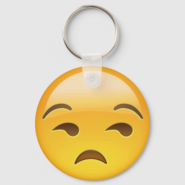 Porte-clés Emoji Visage Inamusant (Recto)