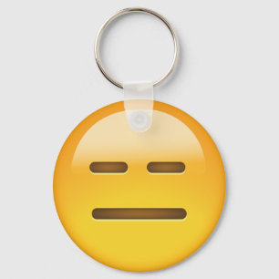 Porte-clés Emoji Visage Sans Expression