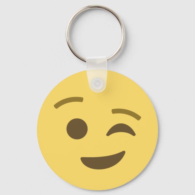 Porte-clés Emoji Winking (Recto)