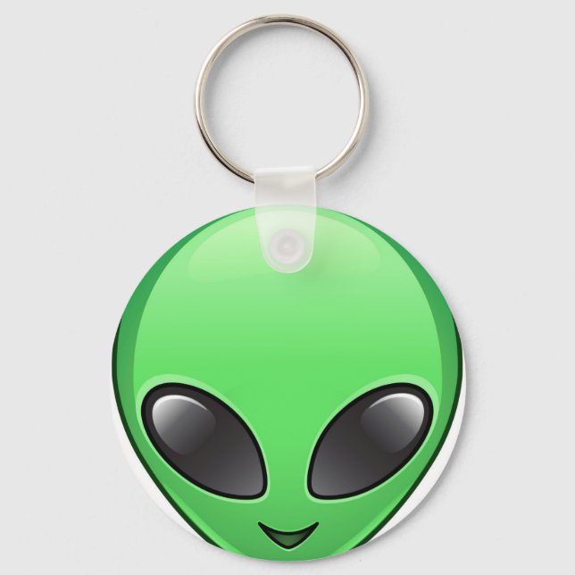 Porte-clés émoticône alien (Recto)