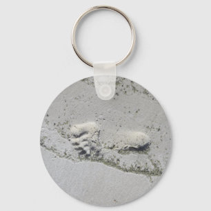 Porte-clés Empreinte Dans Le Porte - clé De Sable