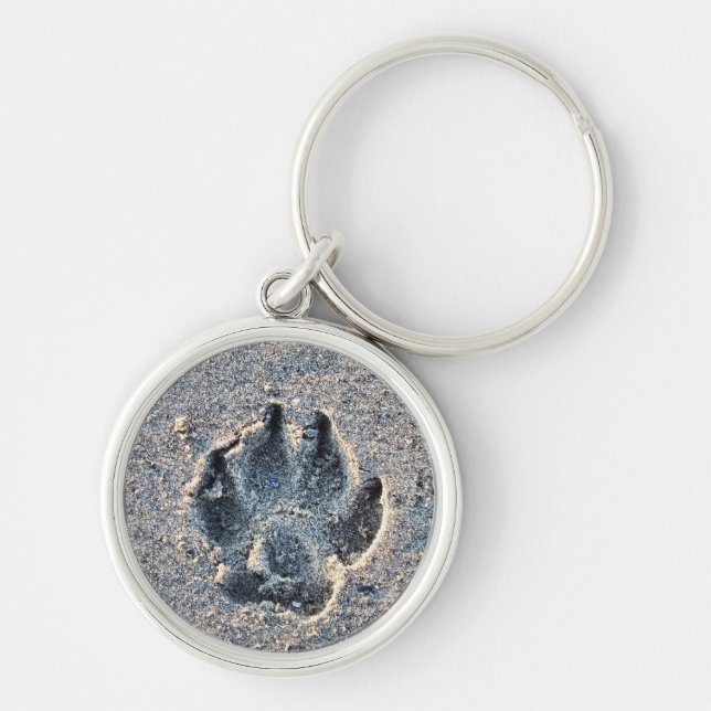 PORTE-CLÉS EMPREINTE DANS LE SABLE (Devant)