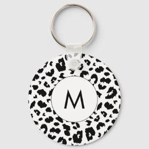 Porte-clés Empreinte de léopard personnalisable