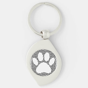 Porte-clés Empreinte de patte de chien avec Porte - clé Arriè