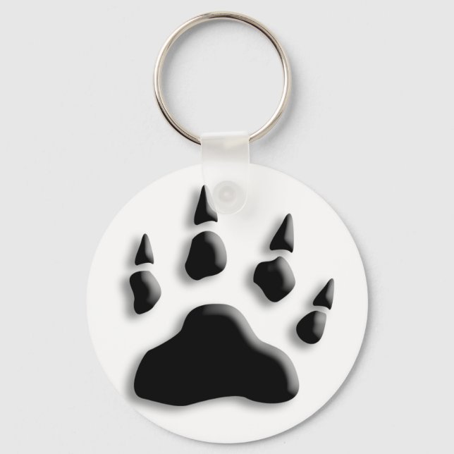 Porte-clés Empreinte de patte d'ours polaire (Recto)