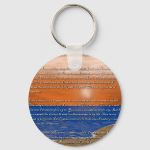 Porte-clés Empreintes dans le poème du sable
