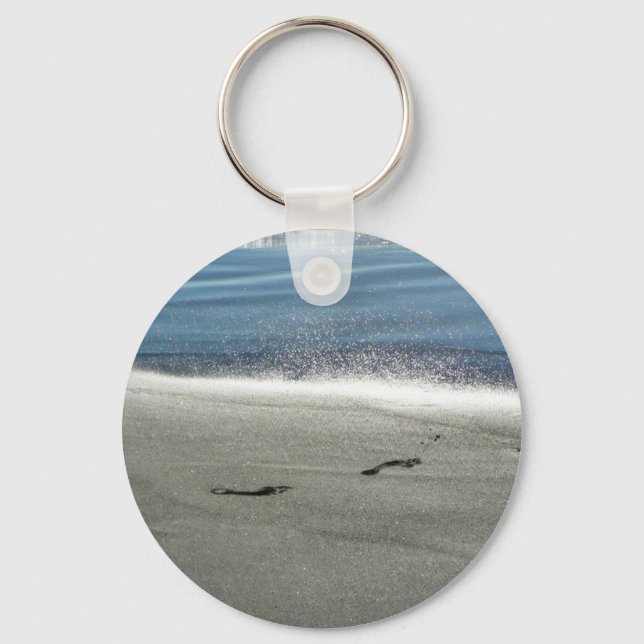 Porte-clés Empreintes Dans Le Sable (Recto)