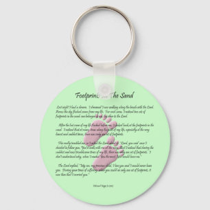 Porte-clés Empreintes de pas dans le sable