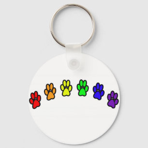 Porte-clés Empreintes Rainbow