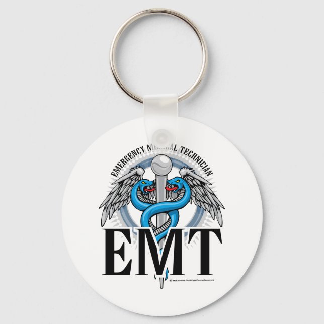 Porte-clés EMT Caduceus Blue (Recto)