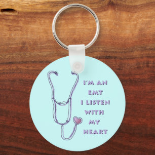 Porte-clés EMT Stethoscope Coeur keychain