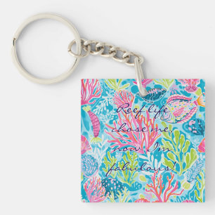 Porte-clés en acrylique au graphisme élégant