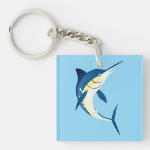 Porte-clés en acrylique Blue Marlin