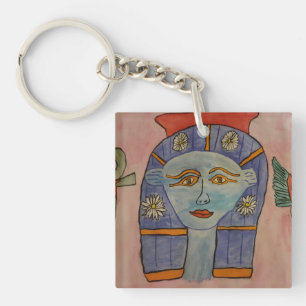 Porte-clés en acrylique de la déesse égyptienne an