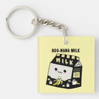 Porte-clés en acrylique double face Boonana Milk