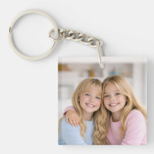 Porte-clés en acrylique double face personnalisé a