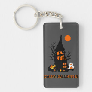Porte-clés en acrylique   Joyeux Halloween