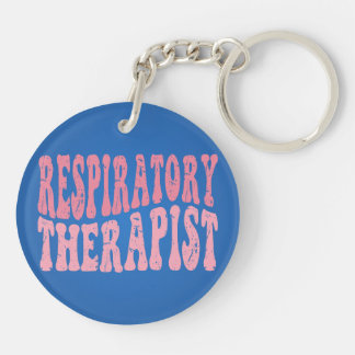 Porte-clés en acrylique pour thérapeute respiratoi