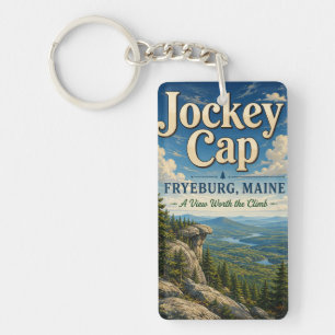 Porte-clés en acrylique rectangle Jockey Cap Fryeb