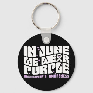 Porte-clés En juin, portez du violet pour la sensibilisation