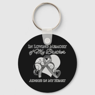 Porte-clés En mémoire de mon frère - Cancer du cerveau