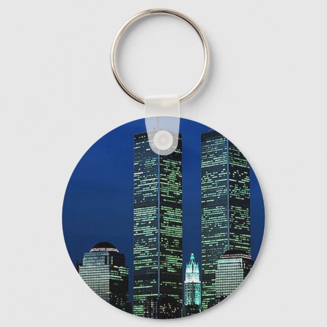 Porte-clés En mémoire En mémoire des tours jumelles WTC NYC (Recto)