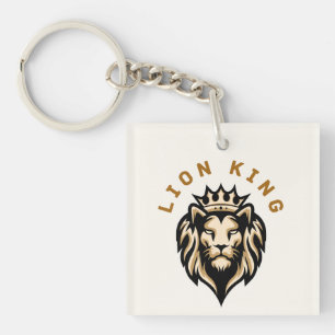 Porte-clés en métal Roi Lion