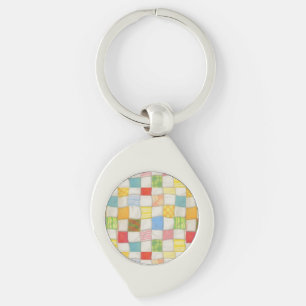 Porte-clés en métal tourbillon pour courtepointe f