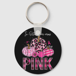 Porte-clés En Octobre Nous Portons Citrouille Rose Cancer du