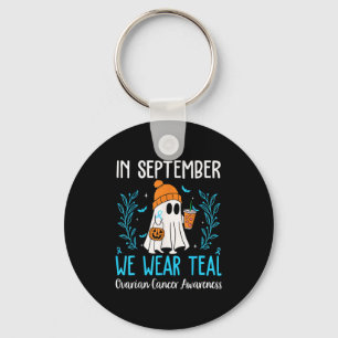Porte-clés En Septembre, Nous Portons Turquoise Sensibilisati