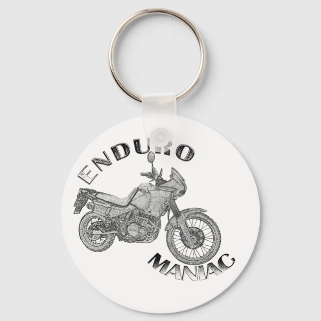 Porte-clés Enduro Maniac - Biker (Recto)