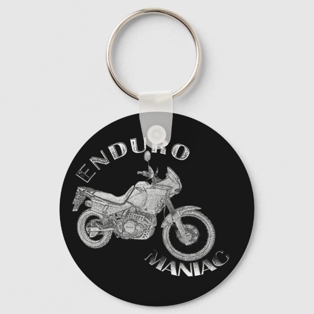 Porte-clés Enduro Maniac - Biker (Recto)