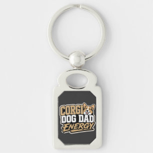 Porte-clés Énergie Papa Chien Corgi