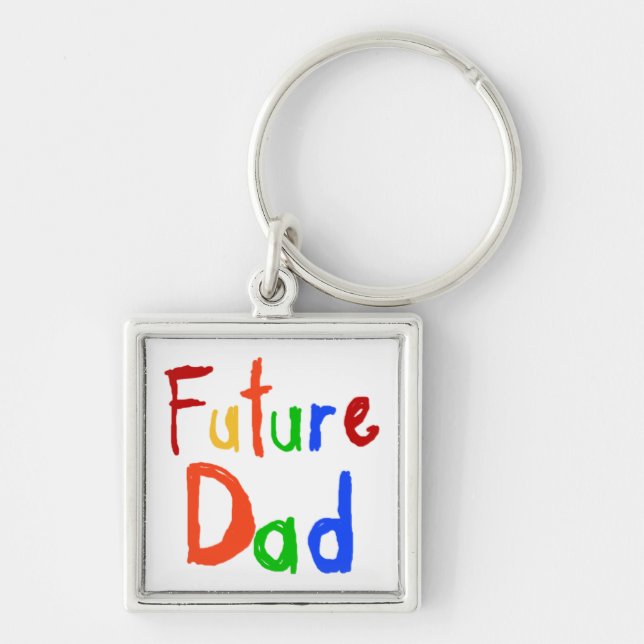 Porte-clés Enfant Texte Futur Papa T-shirts et cadeaux (Devant)