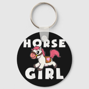 Porte-clés Enfants Cute Horse Girl Pony Maid Gallop Ride Girl