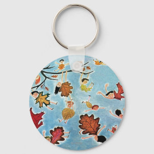 Porte-clés Enfants de feuille