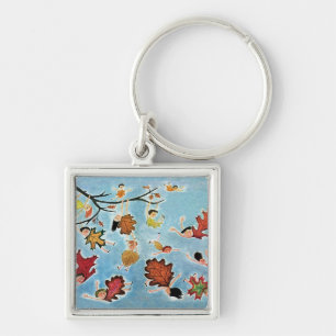 Porte-clés Enfants de feuille